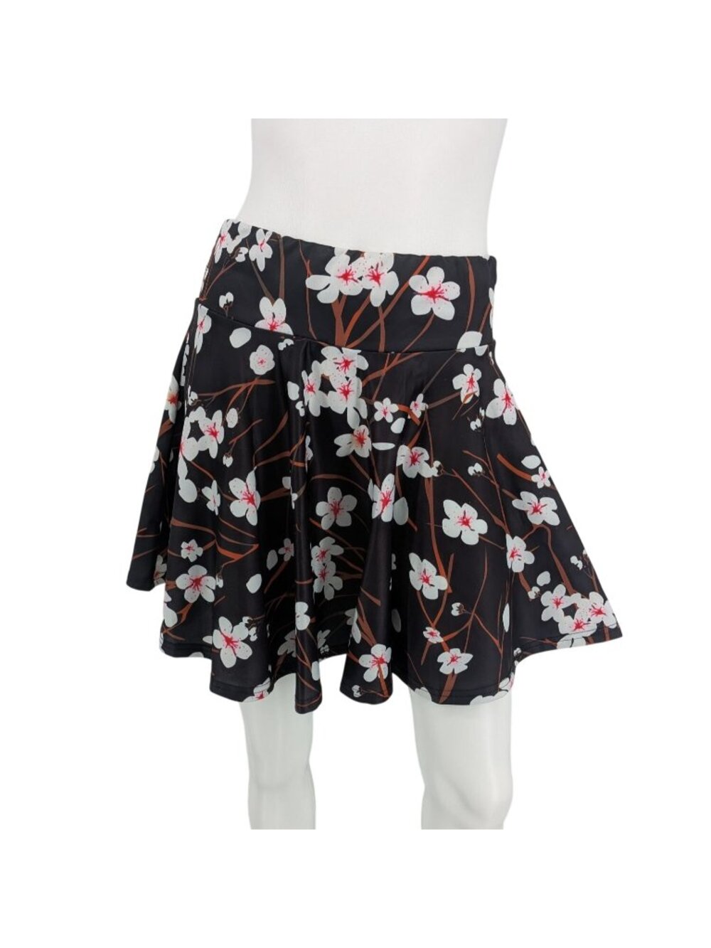 Floral Mini‎ Skater Skirt Cherry Blossom Fairy Goth Kawaii Coquette Y2K Medium